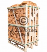 Pallet Of Netted Kiln Dried Ash Logs